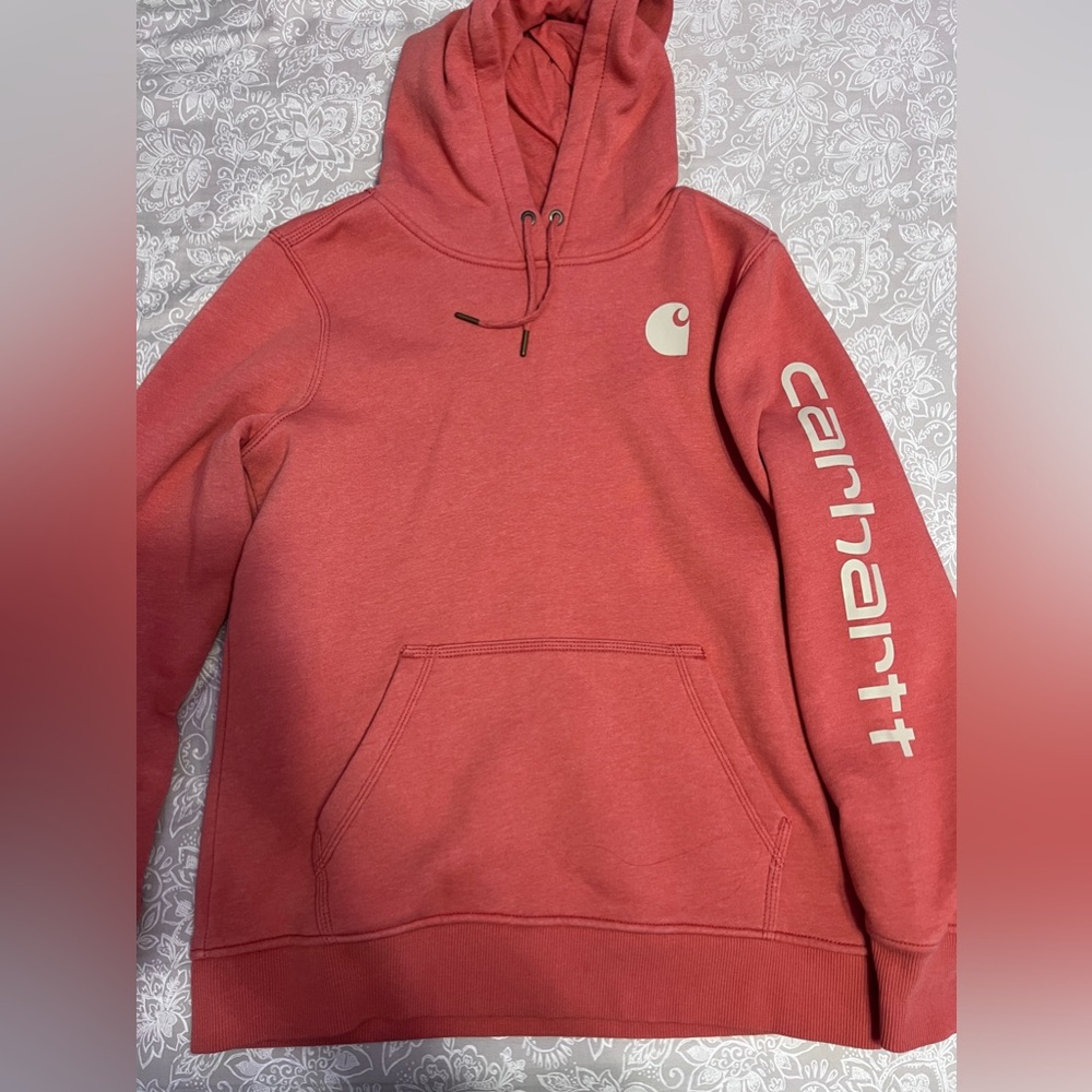Salmon Colored Carhartt hoodie